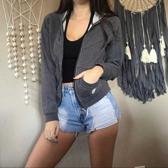 Nike Jackets & Blazers - Nike gray zipper jacket